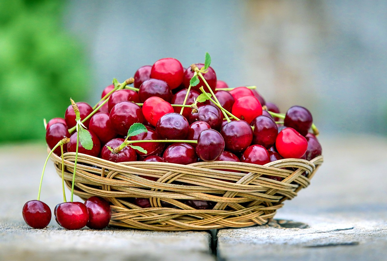 Cherry, basket, berry — Elevated Elixirs: Discovering Amanita Mushroom Gummies for Inner Journeys