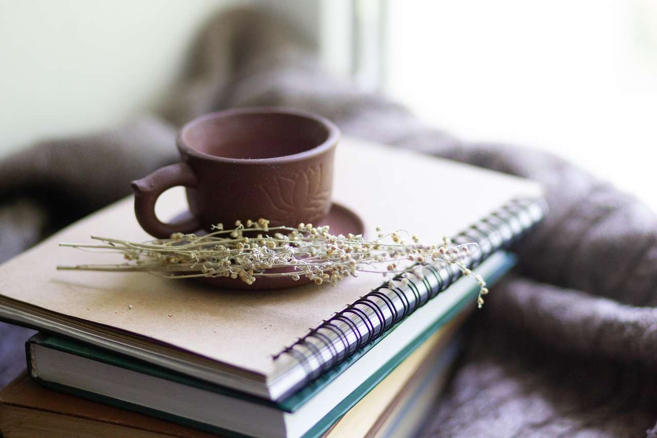 Books, cup, herbs — Understanding How CBN Can Help You Get the Best Sleep