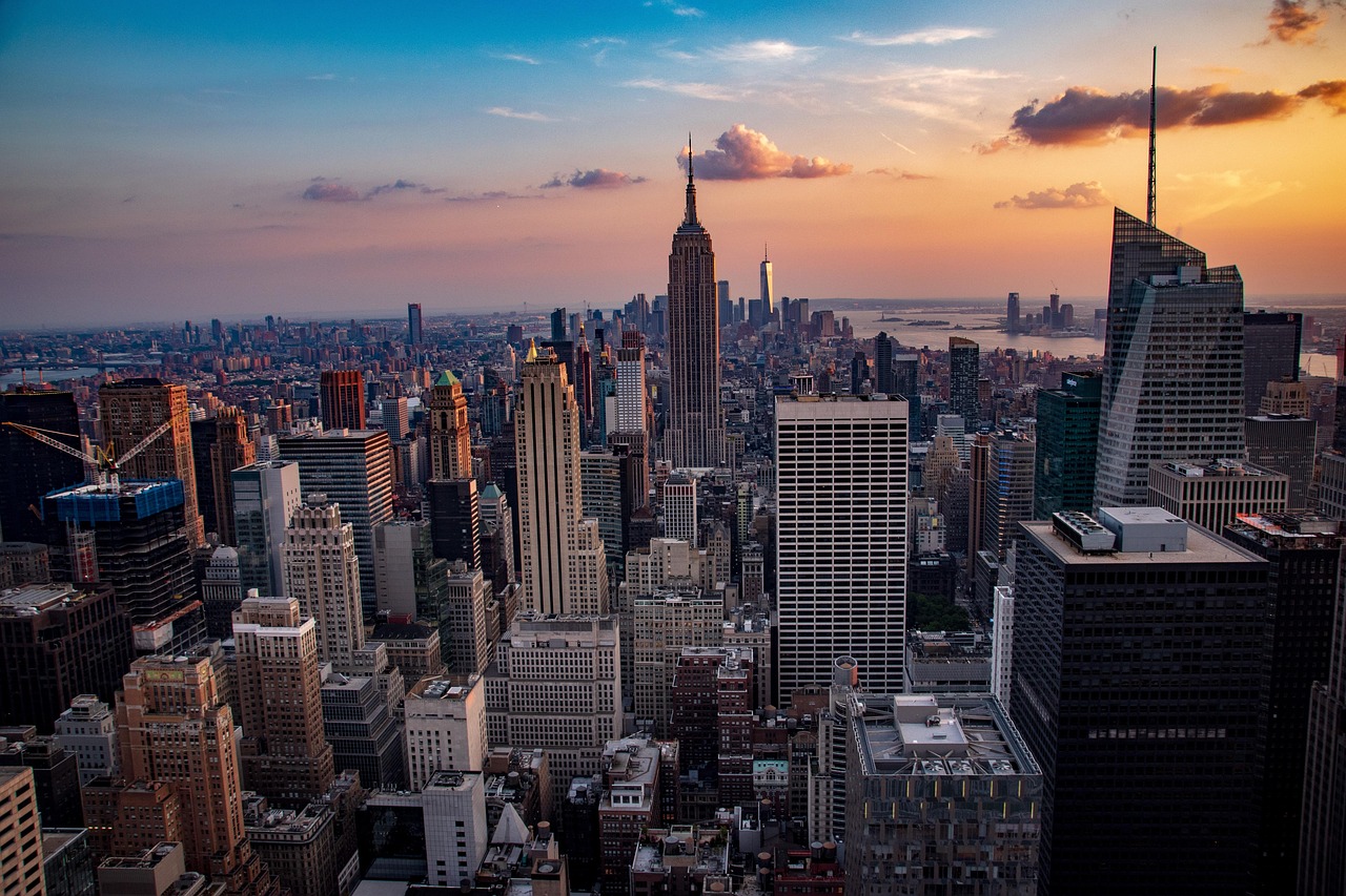 Sunset, manhattan, city — Webull Options - Maintaining Health Same as Taking Care of Finance